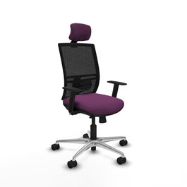 PIQUERAS Y CRESPO Silla de oficina Yunquera Morado/Negro