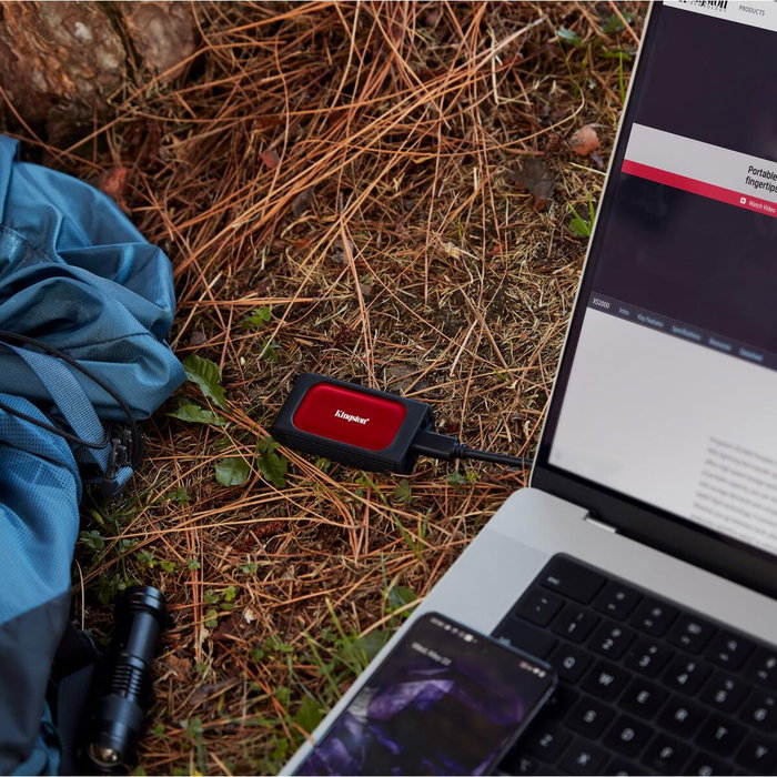Kingston XS1000 Rojo 1 TB SSD Externo