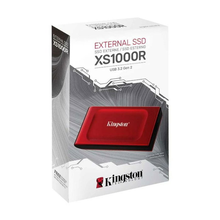 Kingston XS1000 Rojo 1 TB SSD Externo