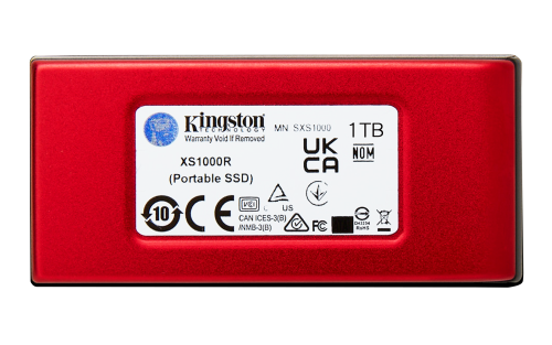 Kingston SSD Externo XS1000R/1000G Rojo 1TB USB 3.2 Gen 2 1050MB/s