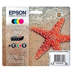 Epson Multipack de Tinta 603 (C13T03U64010) - Negro, Cian, Magenta, Amarillo