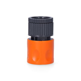 Edm Conector Roscado Rápido Hembra 1/2 Pulg Gris/Naranja Polipropileno Para Grifos Con Rosca