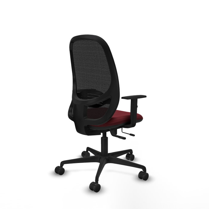 PIQUERAS Y CRESPO Silla de oficina Cilanco con mecanismo Sincro/Traslack, Granate y Negro PIQUERAS Y CRESPO Silla de oficina Cilanco con mecanismo Sincro/Traslack, Granate y Negro