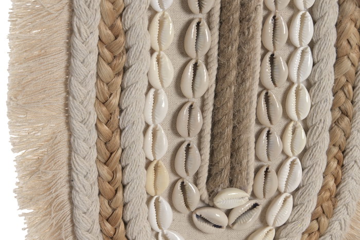 DKD Home Decor Decoración de Pared de Algodón y Yute, Pack de 3 Surtidos DKD Home Decor Decoración de Pared de Algodón y Yute, Pack de 3 Surtidos
