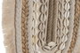 DKD Home Decor Decoración de Pared de Algodón y Yute, Pack de 3 Surtidos