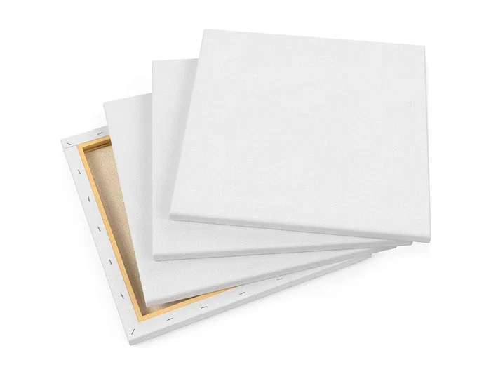 Liderpapel Bastidor Lienzo Grapado Trasero Algodón 100% Marco Pawlonia Bordes Madera 46x38 cm