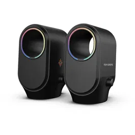 Nova Gaming Altavoces Bluetooth para Juegos Cygnus con LED RGB, Negro