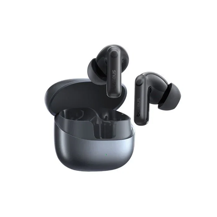 Baseus Bass BP1 PRO TWS - Auriculares Intraaurales Bluetooth 6.0 con Cancelación Adaptativa de Ruido, Resistencia IP55, Control Táctil, Carga USB-C, Color Negro