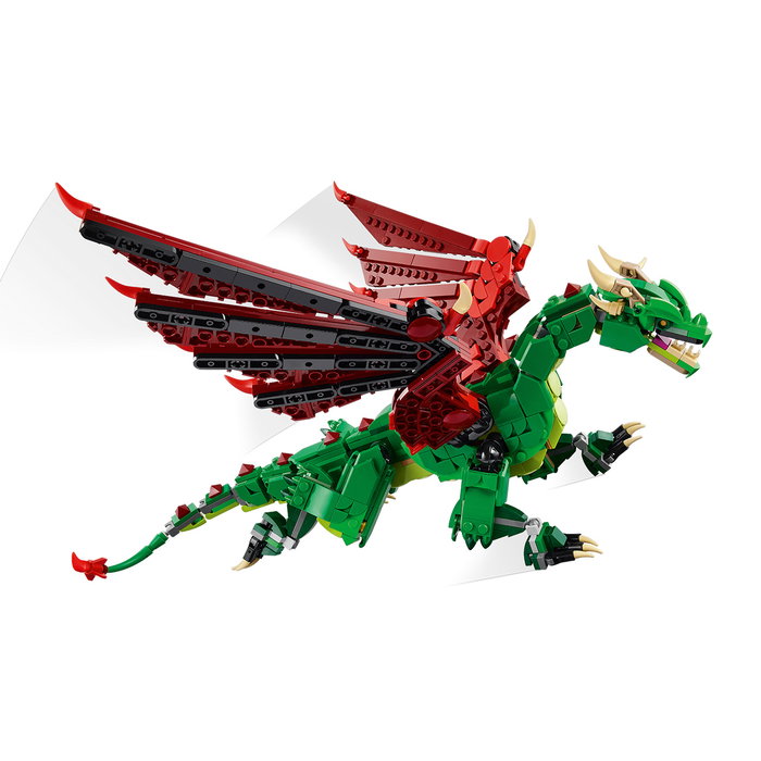 Lego Dragón Medieval 31161 Creator, Juego de Construcción, 3 Modelos en 1, Edad +9 Años