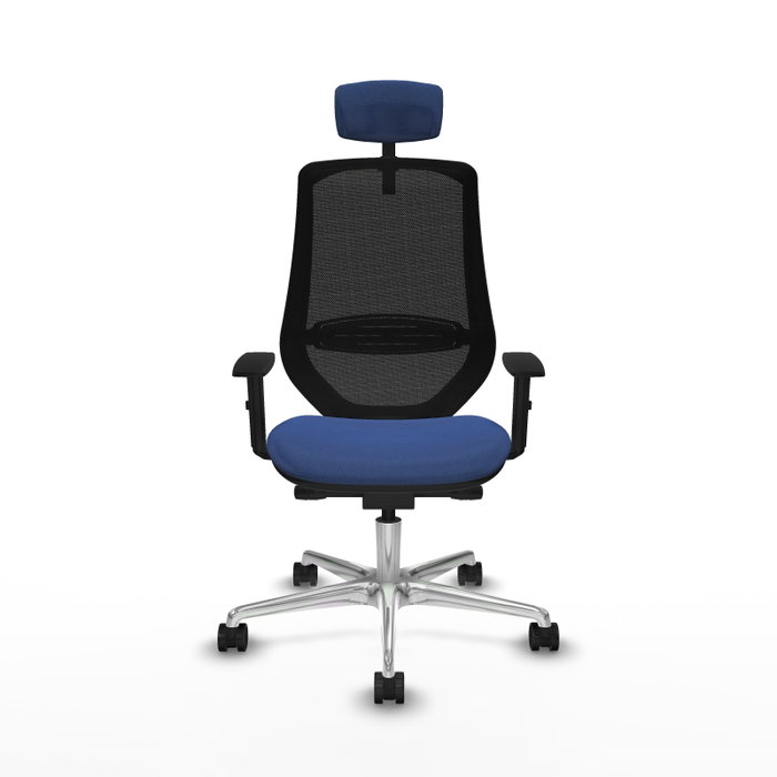 PIQUERAS Y CRESPO Silla de oficina Mardos con mecanismo Sincro/Traslack Azul marino