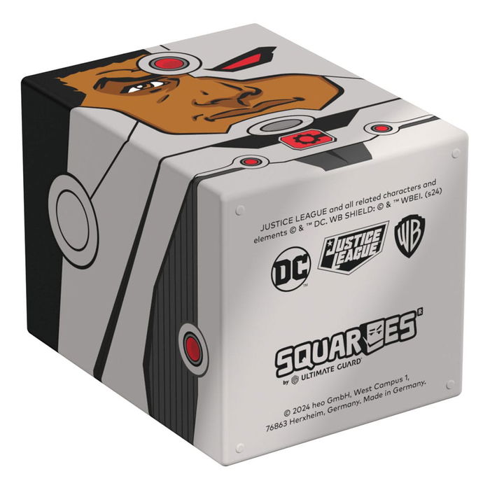Ultimate Guard Squaroes Caja Mazo DC Justice League para 100 Cartas, Fabricada con 78% Materiales Renovables, 98.5 x 76 x 75 mm