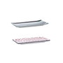 Bidasoa Set 2 Bandejas Porcelana Surtidas Zigzag Bicolor 20x11 cm