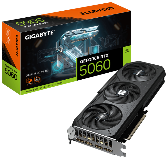 Gigabyte GeForce RTX 5060 GAMING OC V2 8GB GDDR7 Gigabyte GeForce RTX 5060 GAMING OC V2 8GB GDDR7