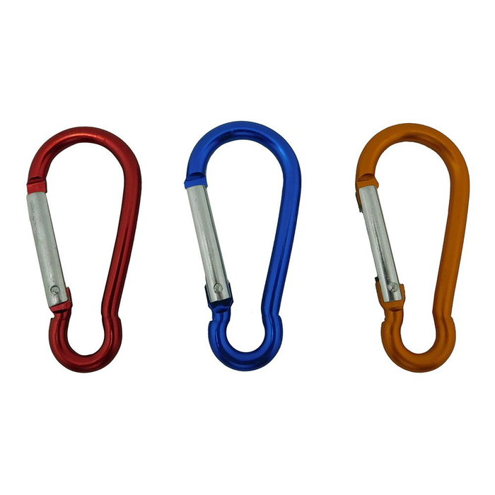 Edm Mosquetón MSQ04 de Aluminio Colores Surtidos 6 x 60 mm Edm Mosquetón MSQ04 de Aluminio Colores Surtidos 6 x 60 mm