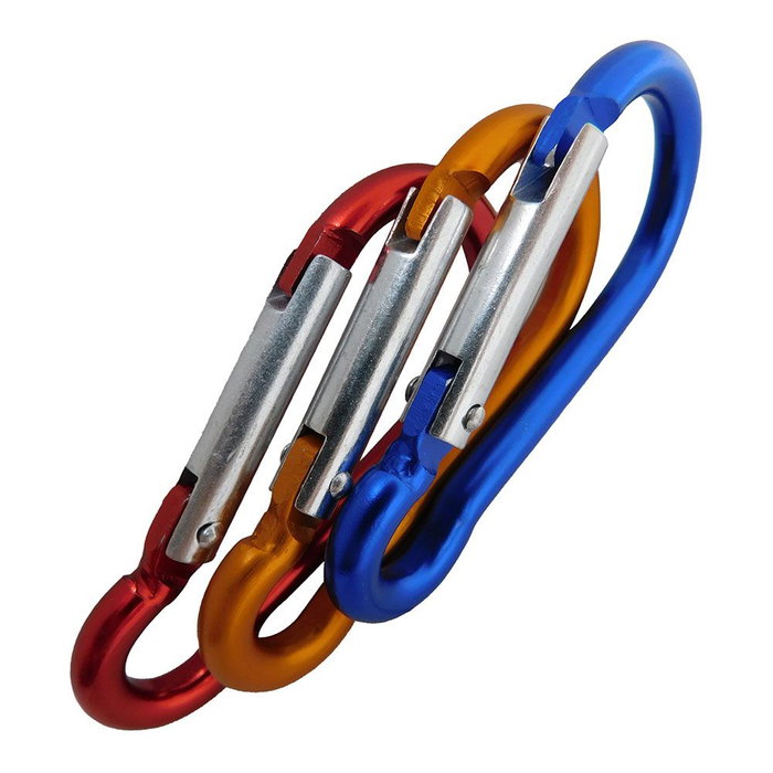 Edm Mosquetón MSQ04 de Aluminio Colores Surtidos 6 x 60 mm Edm Mosquetón MSQ04 de Aluminio Colores Surtidos 6 x 60 mm