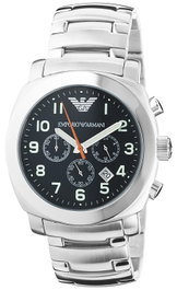 Armani AR5815 Reloj para hombre con correa de acero plateado
