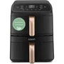 Cosori Freidora de Aire Compacta Turbo Tower, Capacidad de 8.6 Litros, 2 Tanques, 5 Programas, 2630 W, Color Negro