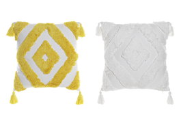 DKD Home Decor Cojín Algodón 45x10x45 400 gr, 2 Surtido
