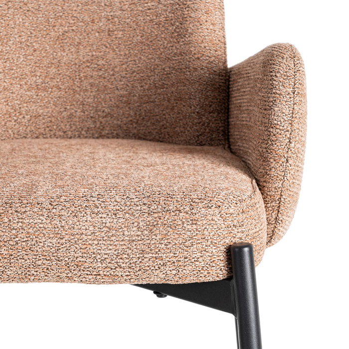 Taburete Jaspeado Rosa Tejido-Metal 48,50 X 48,50 X 95 cm (Set de 2)