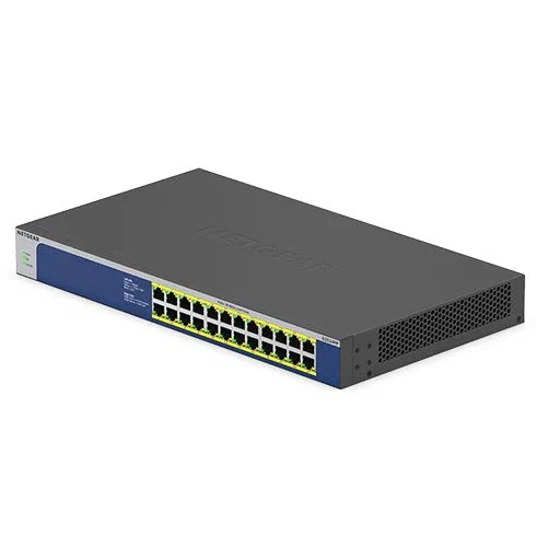 NETGEAR GS524PP Switch No administrado 24 Puertos Gigabit Ethernet (10/100/1000) con PoE+ (PoE Plus) 300W, Montaje en Rack, Gris