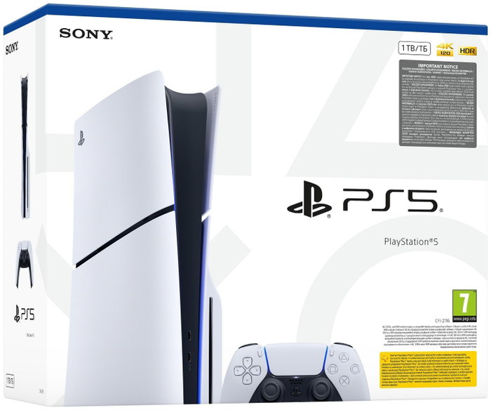 Sony PlayStation 5 Slim con 1 TB y mando DualSense