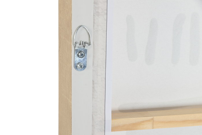 DKD Home Decor Set de 2 Cuadros sobre Lienzo Pintados a Mano (Blanco y Beige)