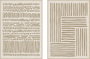 DKD Home Decor Set de 2 Cuadros sobre Lienzo Pintados a Mano (Blanco y Beige)