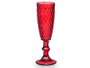 Vivalto Copa Cava Diamante Roja 170 ml 7x20x7 cm (Set de 24)