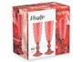 Vivalto Copa Cava Diamante Roja 170 ml 7x20x7 cm (Set de 24)