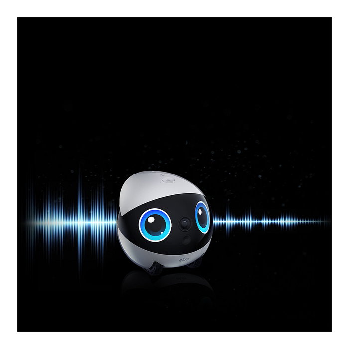 Enabot EBO Air 2 Plus Robot Mascota con Camara 3K, Vision Nocturna, WiFi 5 GHz, 137 Grados, 5000 mAh, Blanco/Negro - EBO Air2 Plus