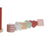 DKD Home Decor Set de 7 Bloques de Madera Multicolor (Surtido de 2) de 13x13x11 cm