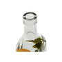 DKD Home Decor Aceitera Vinagrera Basicos Mediterraneo Amarillo Cristal Inox Pe 6 x 30.5 x 6 cm Capacidad 500ml Coleccion Limones 24