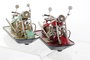 DKD Home Decor Vehículo de Decoración Metal 19x8x11,5 Surtido de 2 Colores