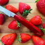 Berkel Elegance Red Ham-Set de 3 piezas con cuchillos de 26 cm, 22 cm y 16 cm Skew KEP3HS00SRRGB