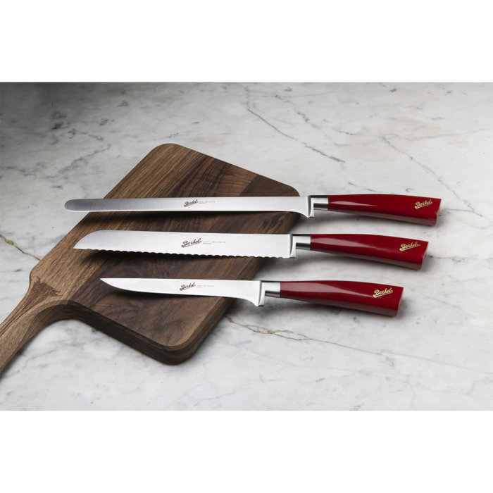Berkel Elegance Red Ham-Set de 3 piezas con cuchillos de 26 cm, 22 cm y 16 cm Skew KEP3HS00SRRGB Berkel Elegance Red Ham-Set de 3 piezas con cuchillos de 26 cm, 22 cm y 16 cm Skew KEP3HS00SRRGB