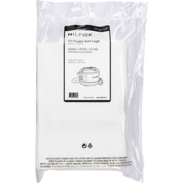 Nilfisk Pack de 10 Bolsas de Polvo de Vellón para VP 930 ECO HEPA