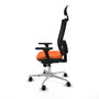 PIQUERAS Y CRESPO Silla de oficina Horna Naranja y Negro
