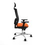 PIQUERAS Y CRESPO Silla de oficina Horna Naranja y Negro