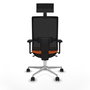 PIQUERAS Y CRESPO Silla de oficina Horna Naranja y Negro