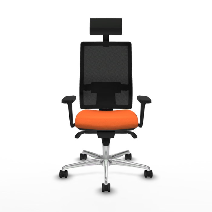 PIQUERAS Y CRESPO Silla de oficina Horna Naranja y Negro