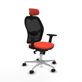 PIQUERAS Y CRESPO Silla de oficina Jorquera Naranja oscuro/Negro