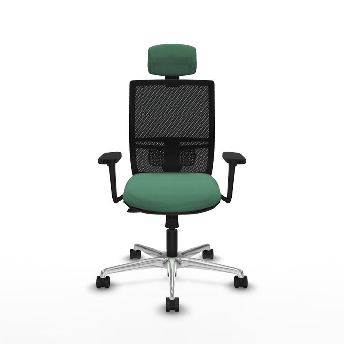 PIQUERAS Y CRESPO Silla de oficina Yunquera Verde esmeralda con mecanismo Sincro/Traslack PIQUERAS Y CRESPO Silla de oficina Yunquera Verde esmeralda con mecanismo Sincro/Traslack