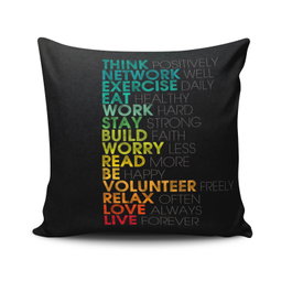 Aberto Design NKLF-263 Funda de Cojín 43x43 cm 50% Algodón 50% Poliéster con Cremallera Oculta para Hogar