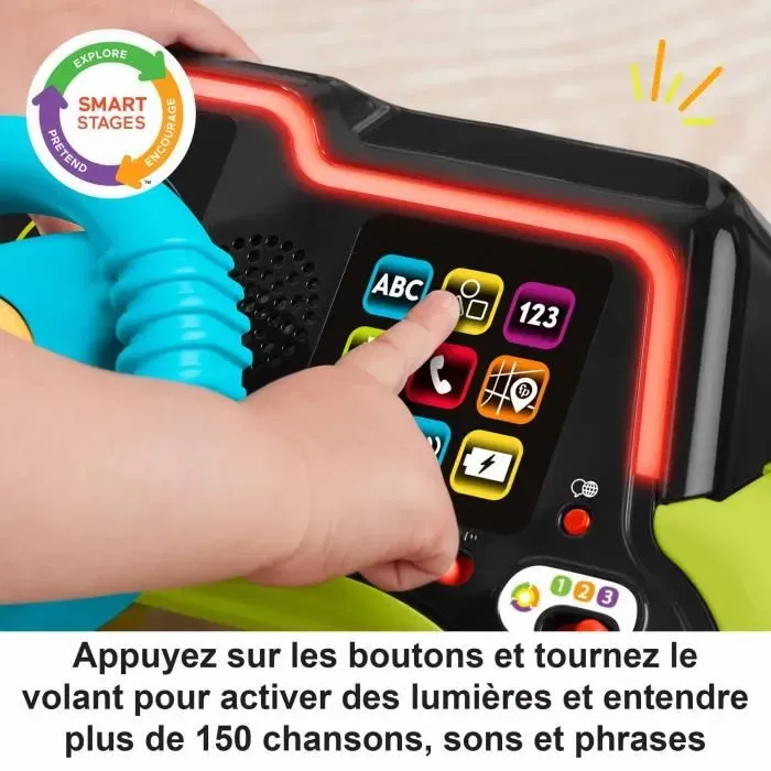 Fisher-Price Centro de Actividades para el Primer Coche Ríe y Aprende - HYR92