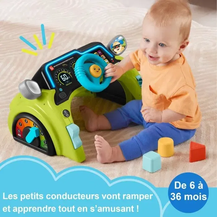 Fisher-Price Centro de Actividades para el Primer Coche Ríe y Aprende - HYR92