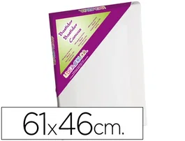 Liderpapel Bastidor Lienzo Grapado Trasero 100% Algodón 61x46 cm para Acrílico y Óleo