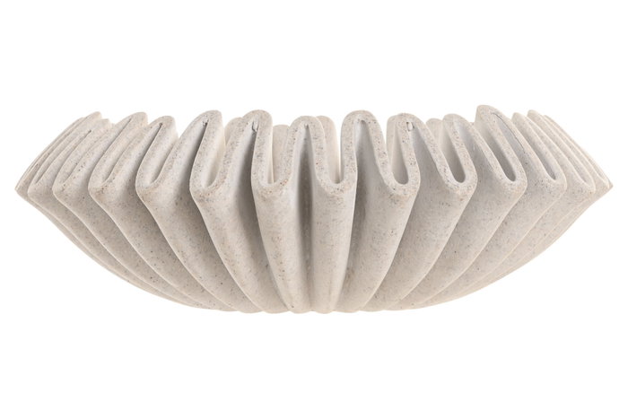 DKD Home Decor Centro de Mesa Mármol Crema 30,5x30,5x10 cm