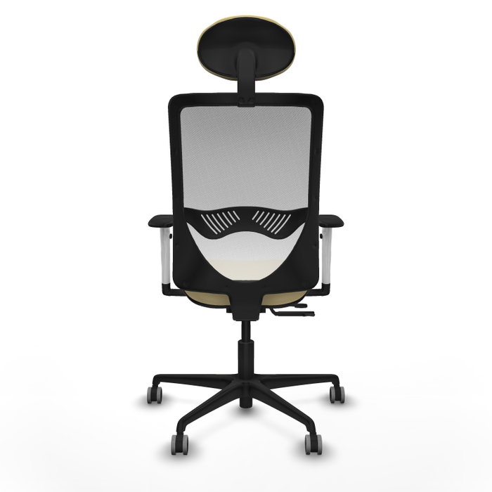 PIQUERAS Y CRESPO Silla de oficina Zulema con mecanismo Sincro/Traslack Crema y Blanco PIQUERAS Y CRESPO Silla de oficina Zulema con mecanismo Sincro/Traslack Crema y Blanco