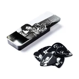 Dunlop Jimi Hendrix Silver Portrait Heavy Pick Tin