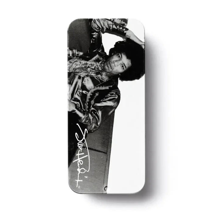 Dunlop Jimi Hendrix Silver Portrait Heavy Pick Tin